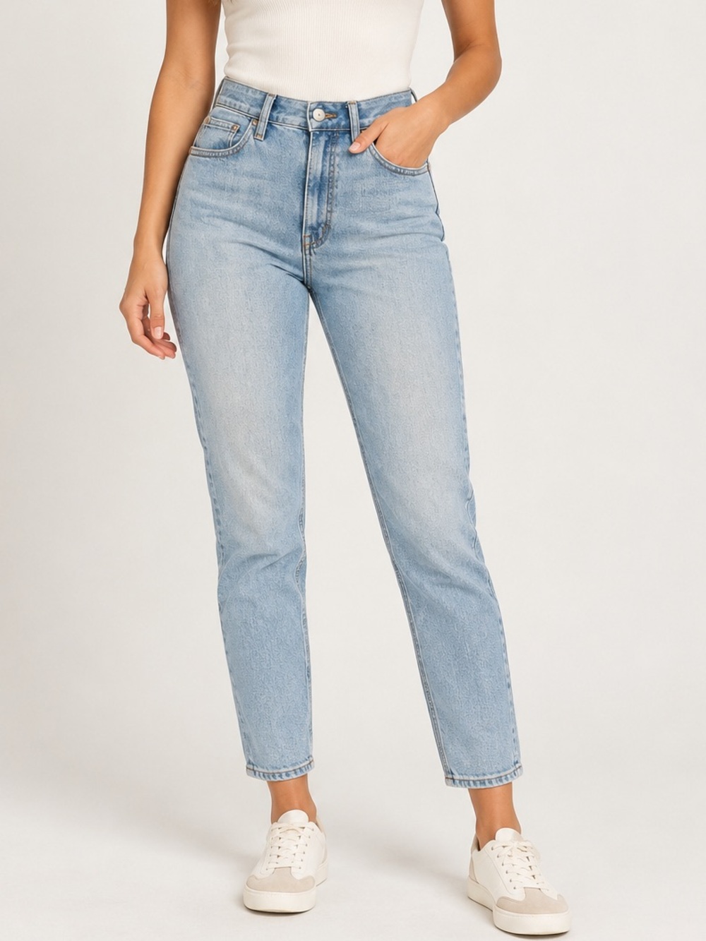 Madewell Curvy Roadtripper Light Wash High Rise Skinny Jeans. Size 28P